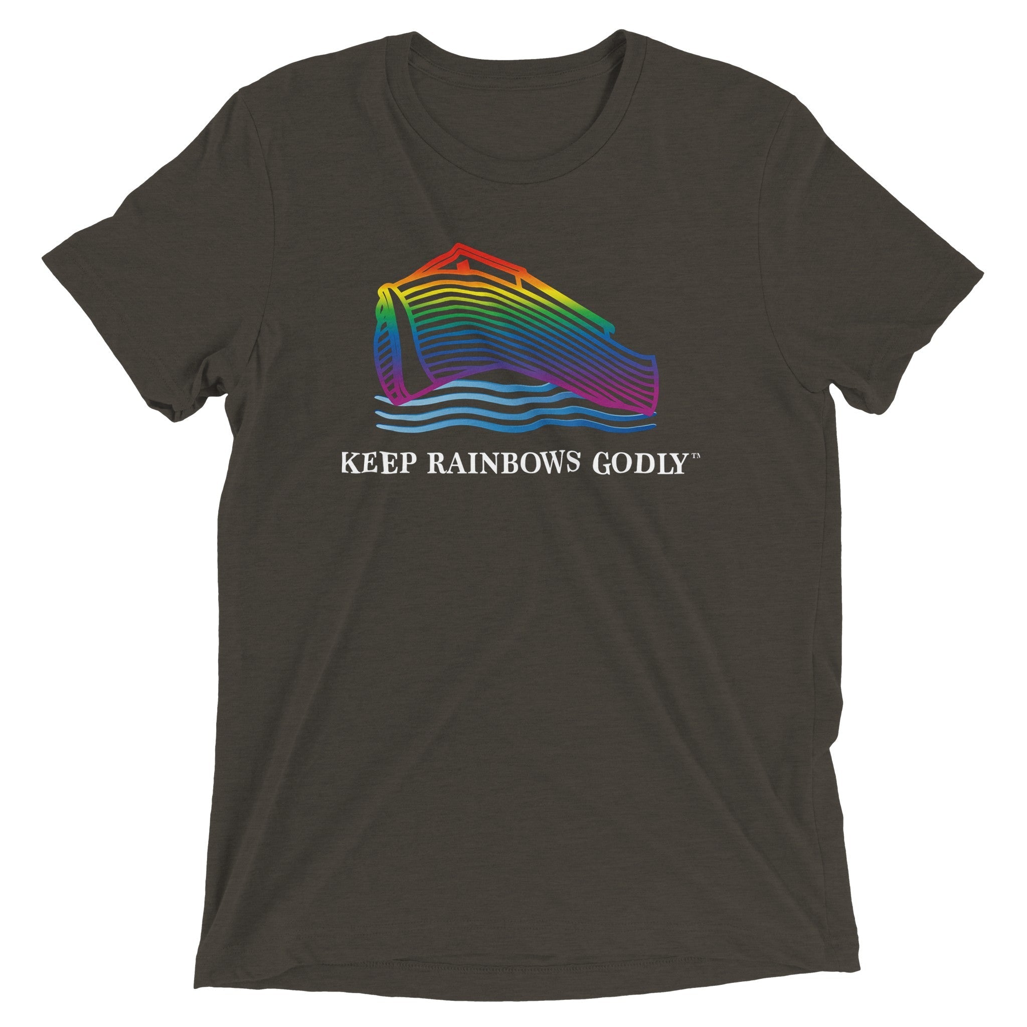 Ark Design 1 - Triblend T-Shirt - KEEP RAINBOWS GODLY