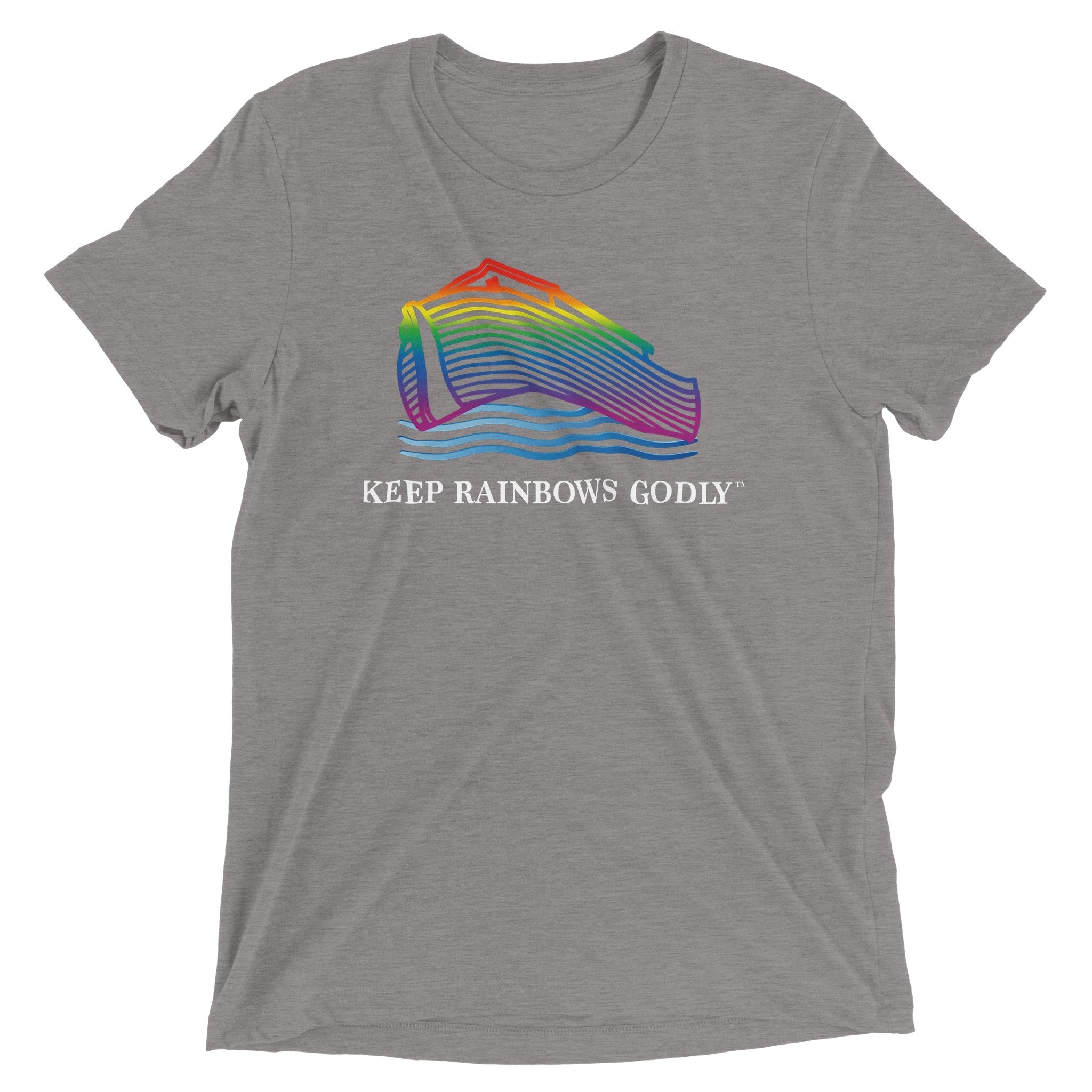 Ark Design 1 - Triblend T-Shirt - KEEP RAINBOWS GODLY