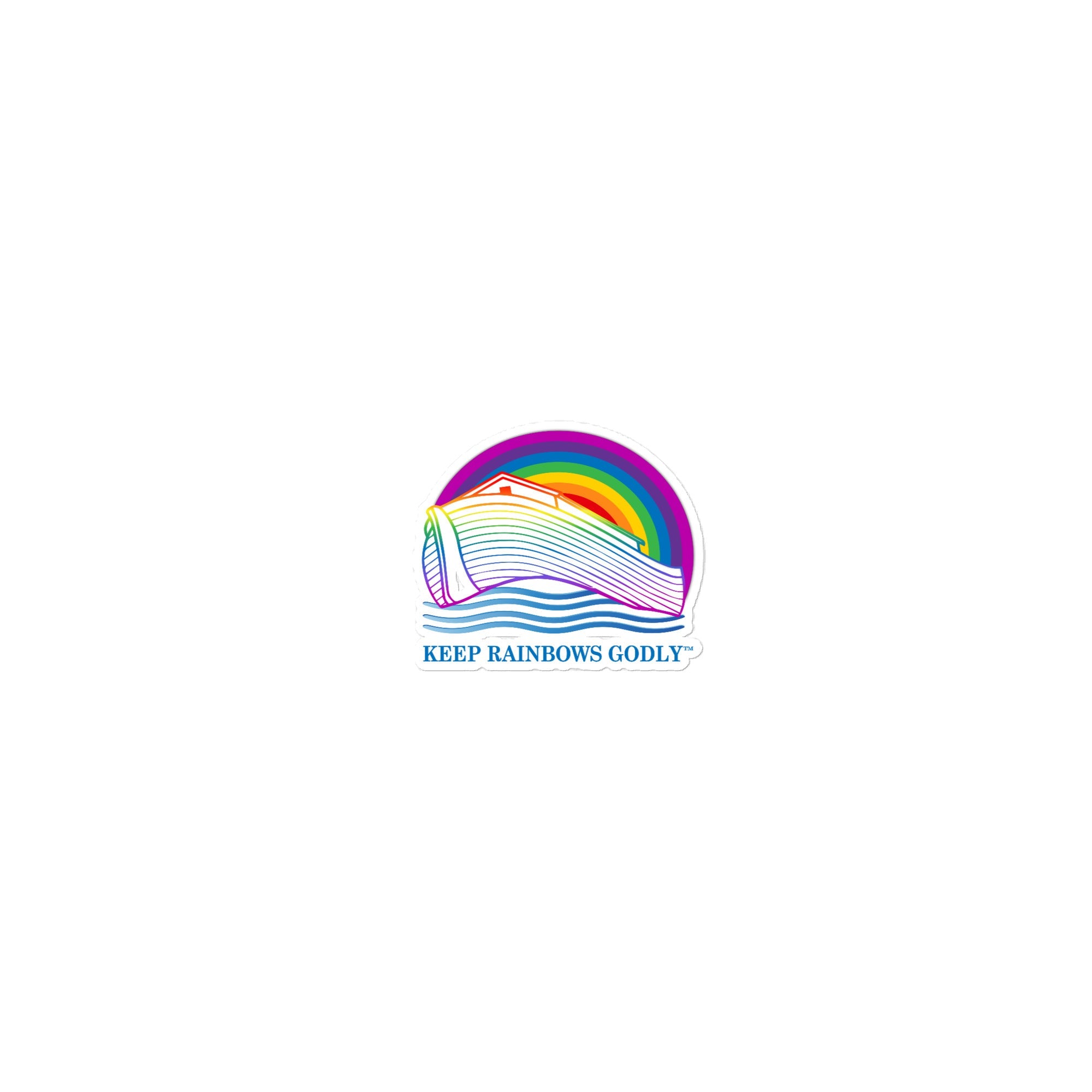 Ark Design 2 - Bubble-free stickers - KEEP RAINBOWS GODLY