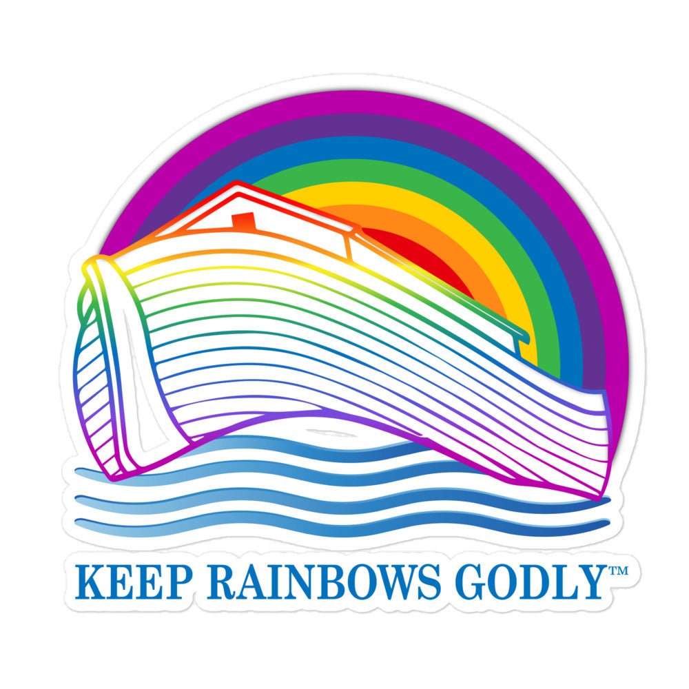 Ark Design 2 - Bubble-free stickers - KEEP RAINBOWS GODLY