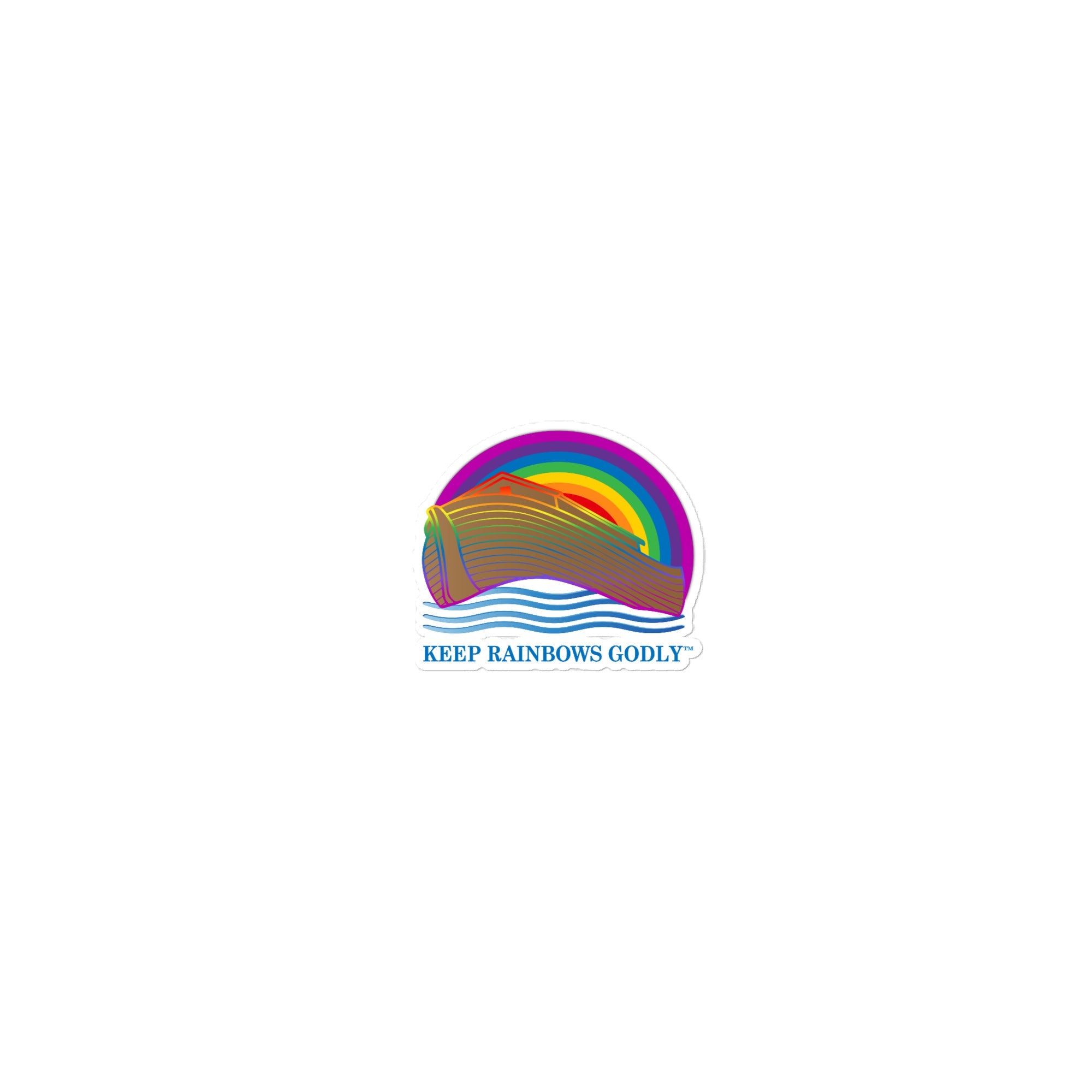 Ark Design 3 - Bubble-free stickers - KEEP RAINBOWS GODLY
