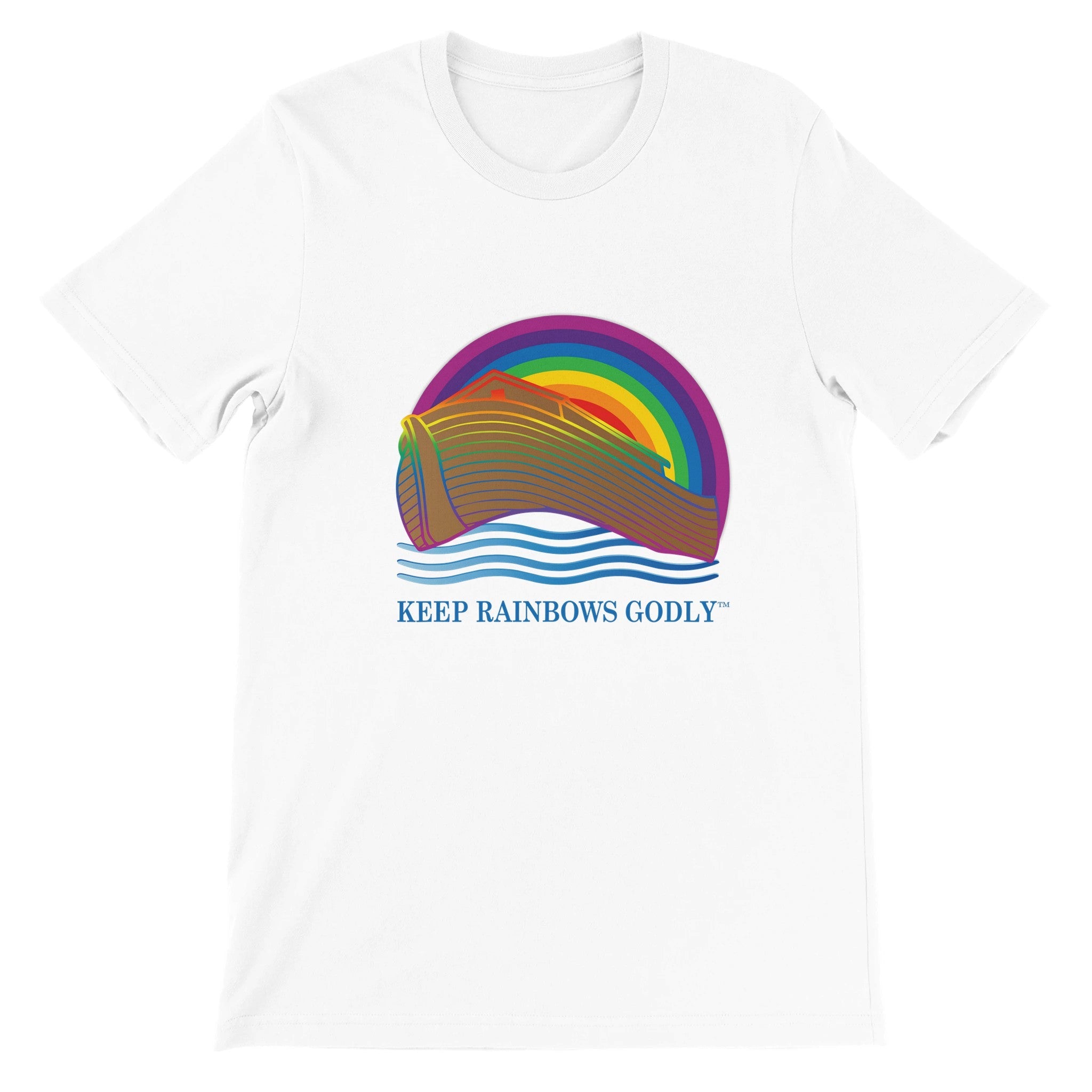 Ark Design 3 - Premium T-Shirt - KEEP RAINBOWS GODLY