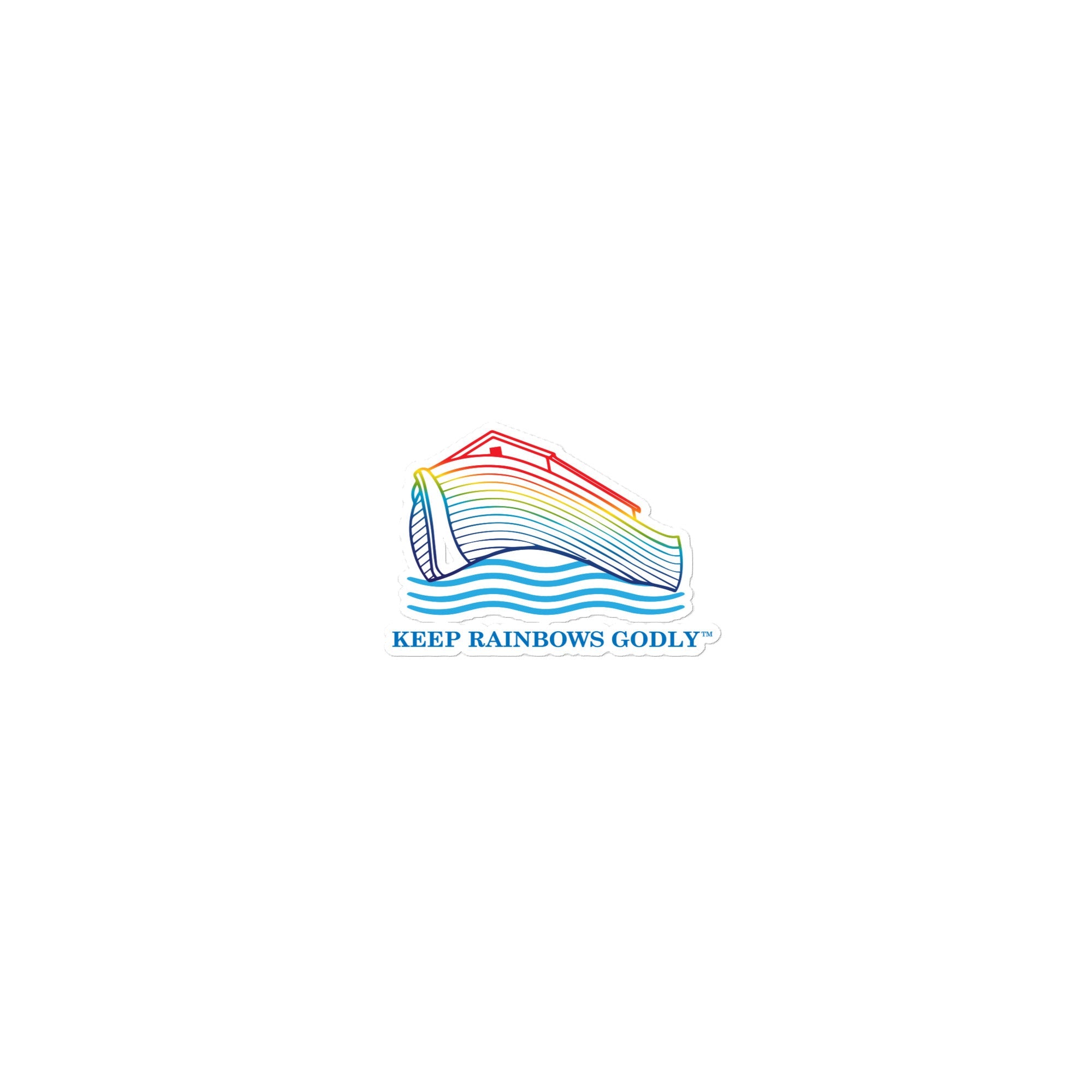 Keep Rainbows Godly Bubble-free stickers - KEEP RAINBOWS GODLY