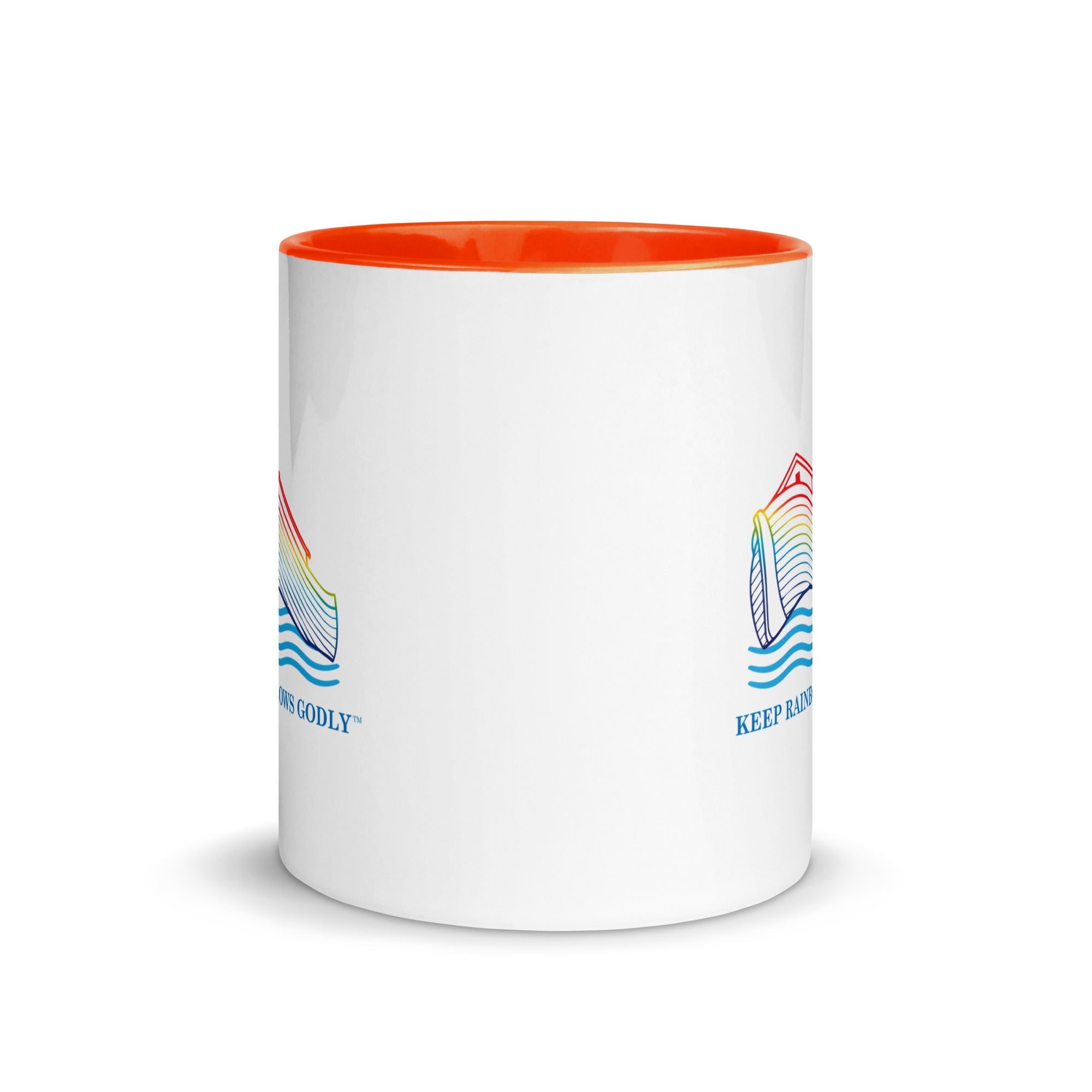 Mug with Color Inside - KEEP RAINBOWS GODLY