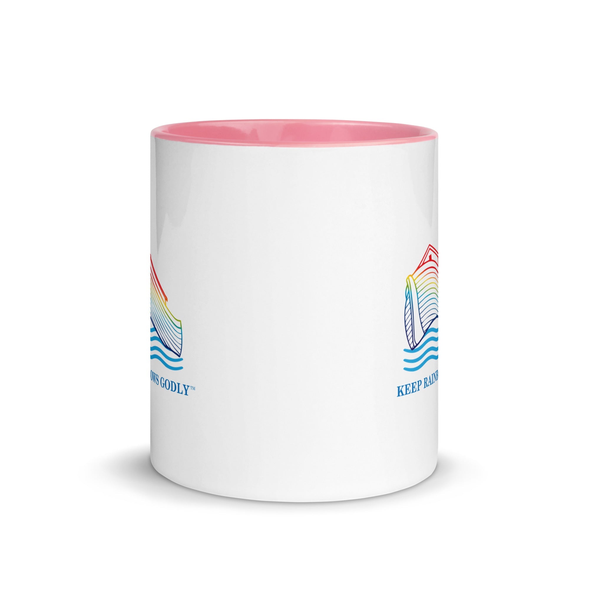 Mug with Color Inside - KEEP RAINBOWS GODLY