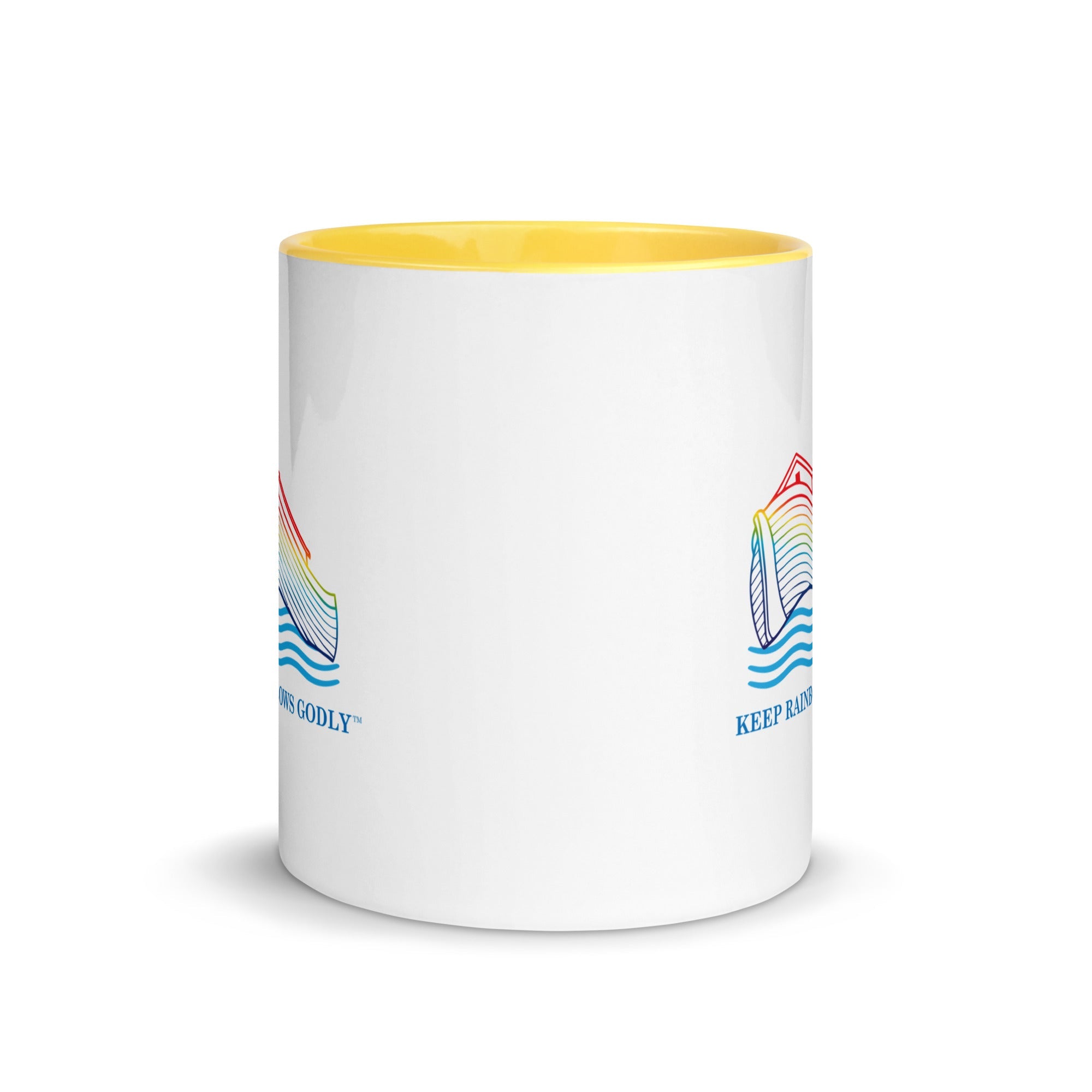 Mug with Color Inside - KEEP RAINBOWS GODLY