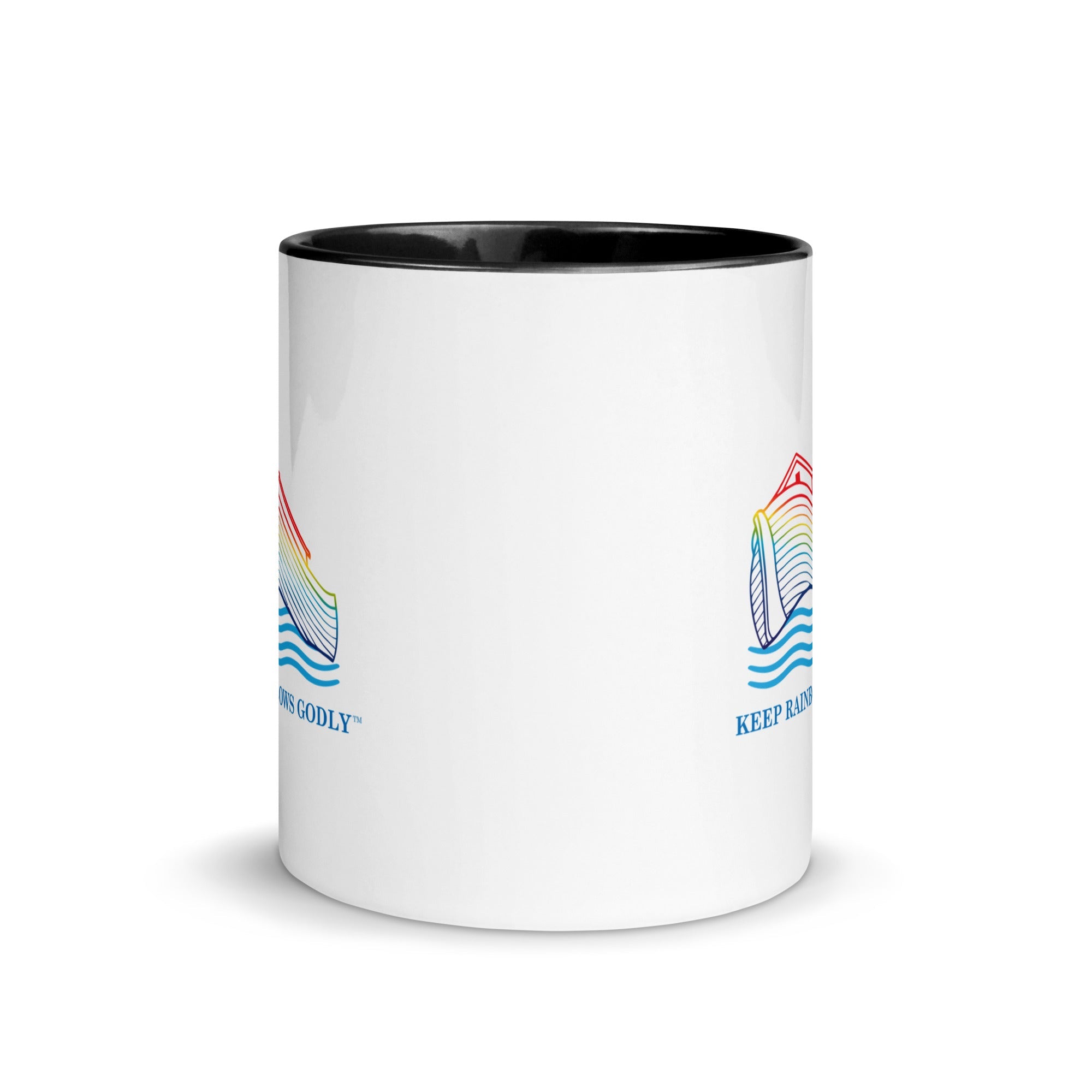 Mug with Color Inside - KEEP RAINBOWS GODLY