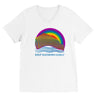 Premium Unisex V-Neck T-shirt - KEEP RAINBOWS GODLY