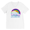Premium Unisex V-Neck T-shirt - KEEP RAINBOWS GODLY