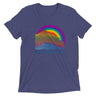 Triblend Unisex Crewneck T-shirt - KEEP RAINBOWS GODLY