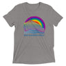 Triblend Unisex Crewneck T-shirt - KEEP RAINBOWS GODLY